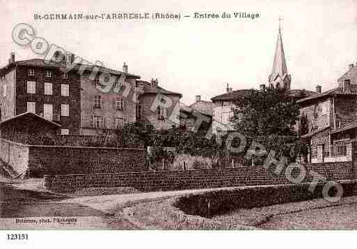 Ville de SAINTGERMAINSURL\'ARBRESLE Carte postale ancienne