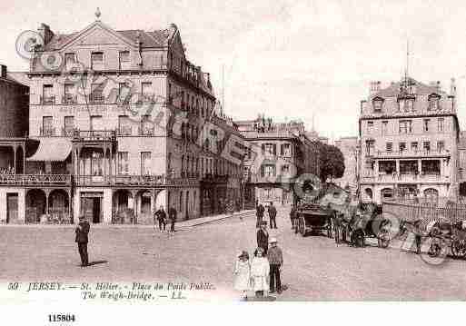 Ville de SAINTHELIER Carte postale ancienne