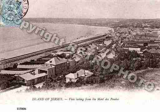 Ville de SAINTHELIER Carte postale ancienne