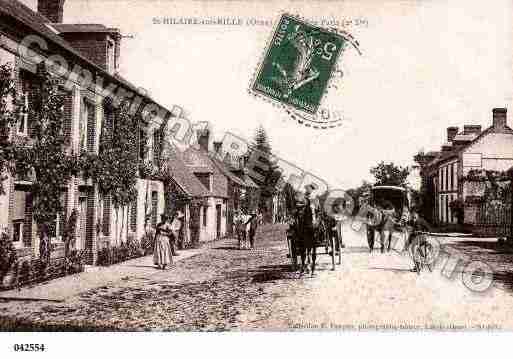 Ville de SAINTHILAIRESURRISLE Carte postale ancienne