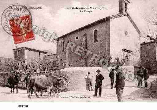 Ville de SAINTJEANDEMARUEJOLS Carte postale ancienne