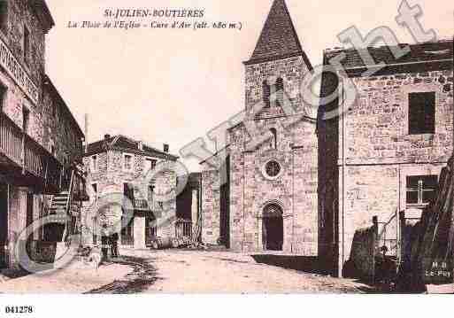 Ville de SAINTJULIENBOUTIERES Carte postale ancienne