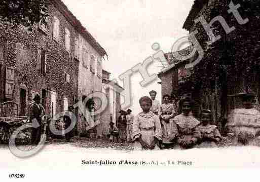 Ville de SAINTJULIEND\'ASSE Carte postale ancienne