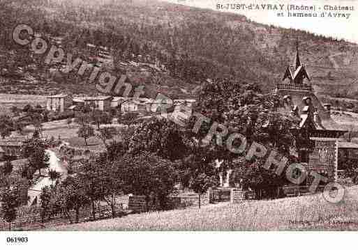 Ville de SAINTJUSTD\\\'AVRAY Carte postale ancienne Ville de SAINTJUSTD\\\'AVRAY Carte postale ancienne