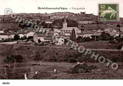 Ville de SAINTLAURENTD\'AGNY Carte postale ancienne