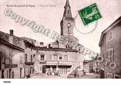 Ville de SAINTLAURENTD\'AGNY Carte postale ancienne