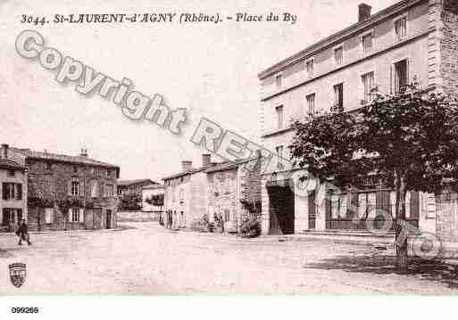 Ville de SAINTLAURENTD\'AGNY Carte postale ancienne