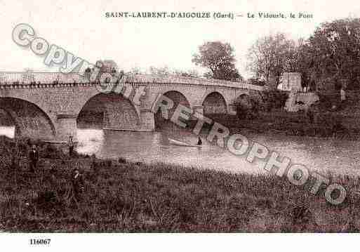 Ville de SAINTLAURENTD\'AIGOUZE Carte postale ancienne