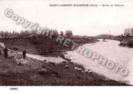 Ville de SAINTLAURENTD\'AIGOUZE Carte postale ancienne