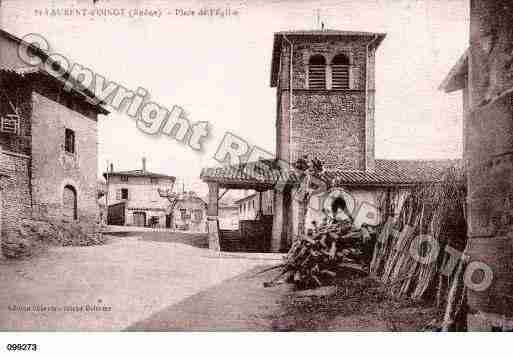 Ville de SAINTLAURENTD\'OINGT Carte postale ancienne