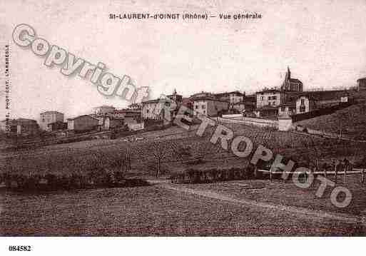 Ville de SAINTLAURENTD\'OINGT Carte postale ancienne