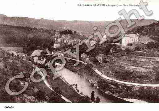 Ville de SAINTLAURENTD\'OLT Carte postale ancienne