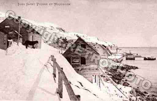 Ville de SAINTPIERREETMIQUELON Carte postale ancienne