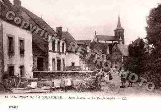 Ville de SAINTSAUVESD\'AUVERGNE Carte postale ancienne