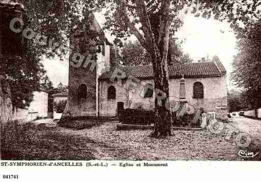 Ville de SAINTSYMPHORIEND'ANCELLES Carte postale ancienne