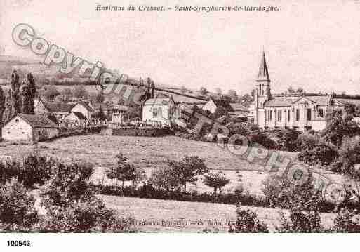 Ville de SAINTSYMPHORIENDEMARMAGNE Carte postale ancienne