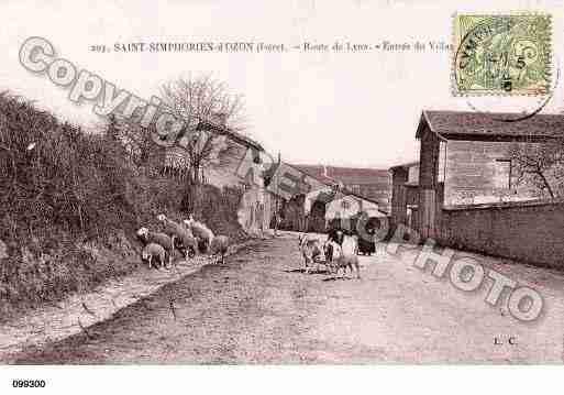 Ville de SAINTSYMPHORIEND\'OZON Carte postale ancienne