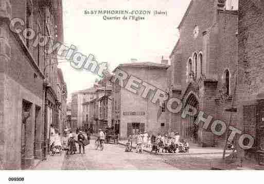 Ville de SAINTSYMPHORIEND\'OZON Carte postale ancienne