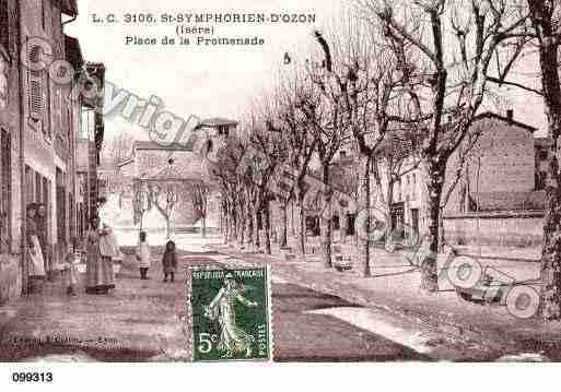Ville de SAINTSYMPHORIEND\'OZON Carte postale ancienne