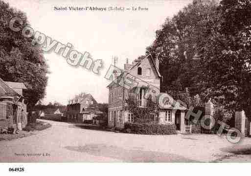 Ville de SAINTVICTORL\'ABBAYE Carte postale ancienne