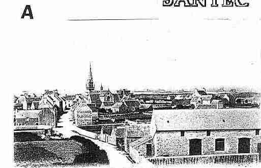 Ville de SANTEC Carte postale ancienne