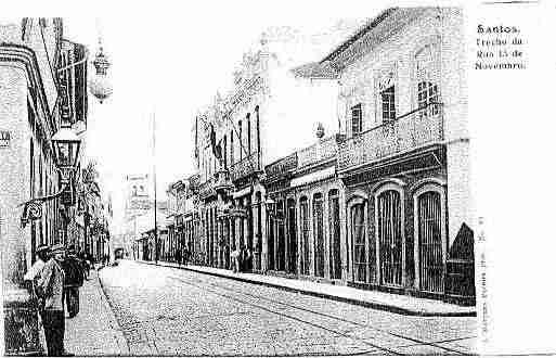 Ville de SANTOS Carte postale ancienne Ville de SANTOS Carte postale ancienne