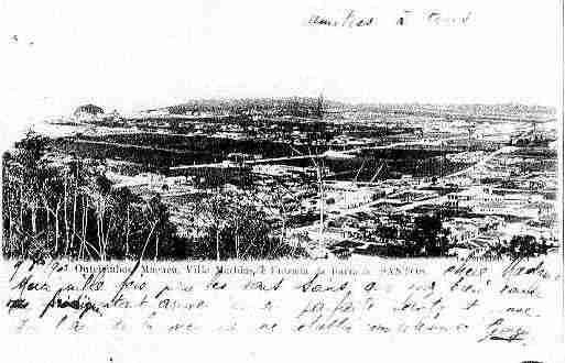 Ville de SANTOS Carte postale ancienne Ville de SANTOS Carte postale ancienne