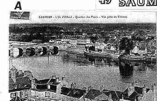 Ville de SAUMUR Carte postale ancienne