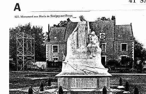 Ville de SAVIGNYSURBRAYE Carte postale ancienne