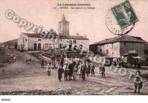 Ville de SIVRY Carte postale ancienne