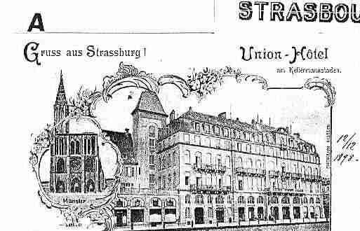 Ville de STRASBOURG Carte postale ancienne Ville de STRASBOURG Carte postale ancienne