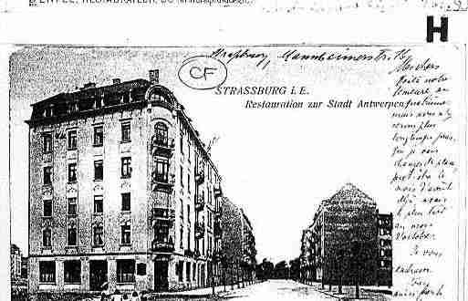 Ville de STRASBOURG Carte postale ancienne Ville de STRASBOURG Carte postale ancienne