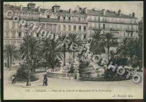 Ville de TOULON Carte postale ancienne