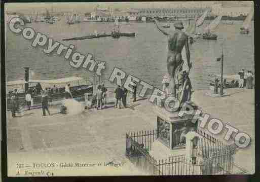 Ville de TOULON Carte postale ancienne