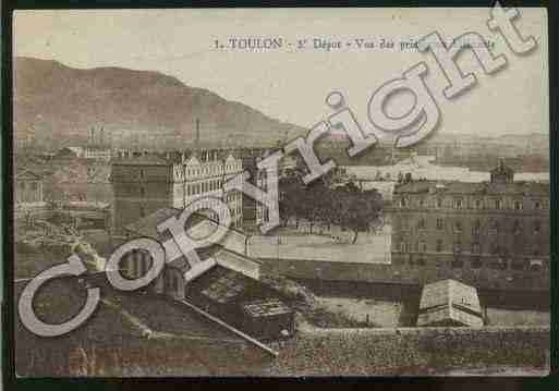 Ville de TOULON Carte postale ancienne