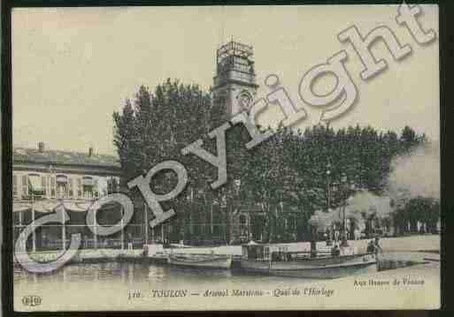 Ville de TOULON Carte postale ancienne