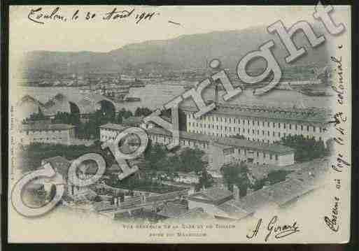 Ville de TOULON Carte postale ancienne