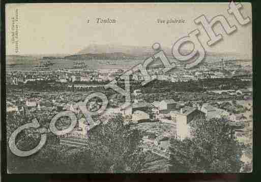 Ville de TOULON Carte postale ancienne