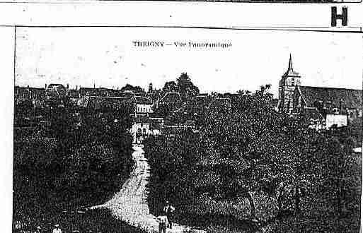 Ville de TREIGNY Carte postale ancienne