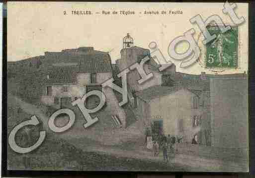 Ville de TREILLES Carte postale ancienne