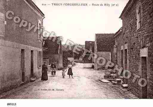 Ville de TRUCYL\'ORGUEILLEUX Carte postale ancienne