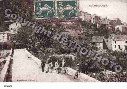 Ville de UCCIANI Carte postale ancienne Ville de UCCIANI Carte postale ancienne