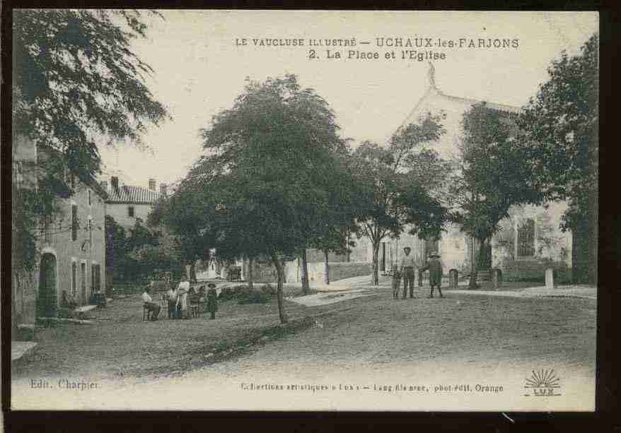 Ville de UCHAUX Carte postale ancienne