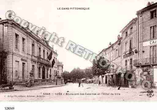 Ville de UZES Carte postale ancienne