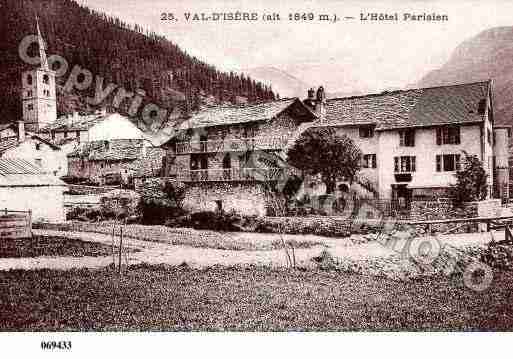 Ville de VALD\'ISERE Carte postale ancienne