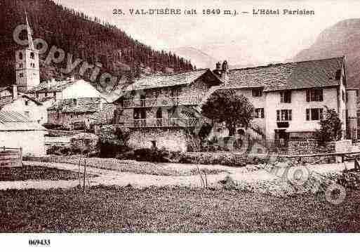 Ville de VALD\'ISERE Carte postale ancienne