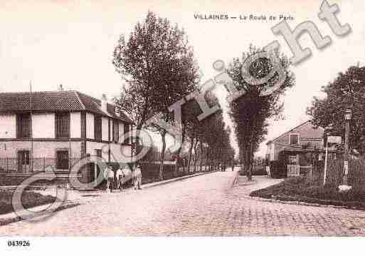 Ville de VILLAINESSOUSBOIS Carte postale ancienne