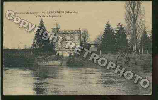 Ville de VILLEBERNIER Carte postale ancienne