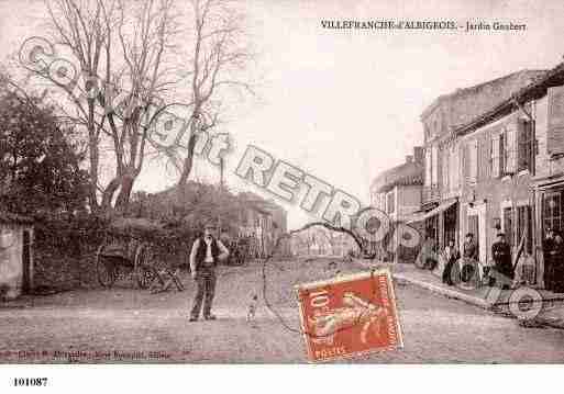 Ville de VILLEFRANCHED\'ALBIGEOIS Carte postale ancienne