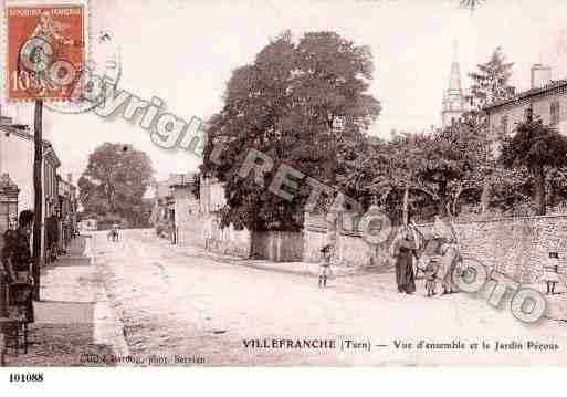 Ville de VILLEFRANCHED\'ALBIGEOIS Carte postale ancienne